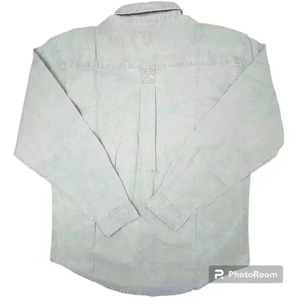 Wrangler Sedgefield Sedgefield Collection Sage green LS workshirt Vintage NWT L - Picture 2 of 7